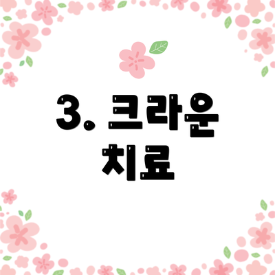 3. 크라운 치료