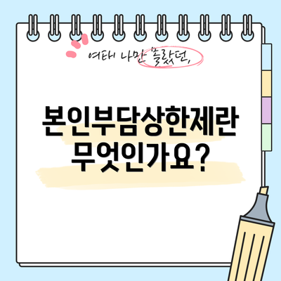 본인부담상한제란 무엇인가요?