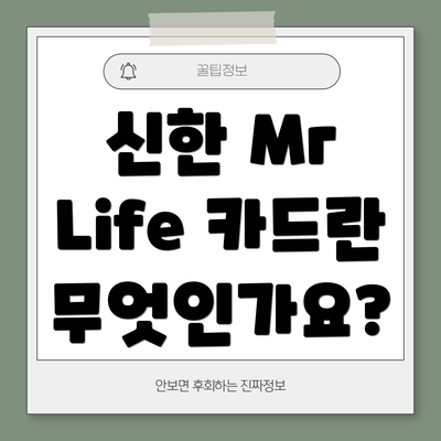 신한 Mr Life 카드란 무엇인가요?
