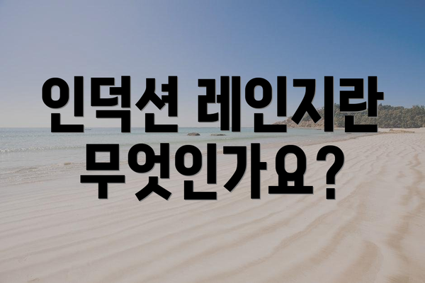 인덕션 레인지란 무엇인가요?