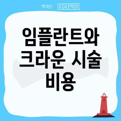 임플란트와 크라운 시술 비용