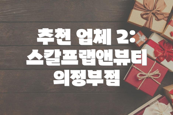 추천 업체 2: 스칼프랩앤뷰티 의정부점
