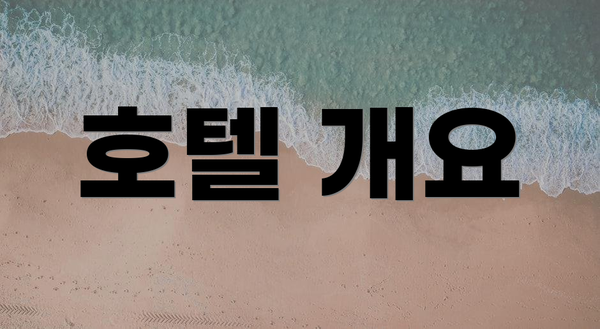 호텔 개요