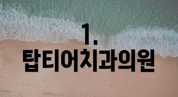 1. 탑티어치과의원