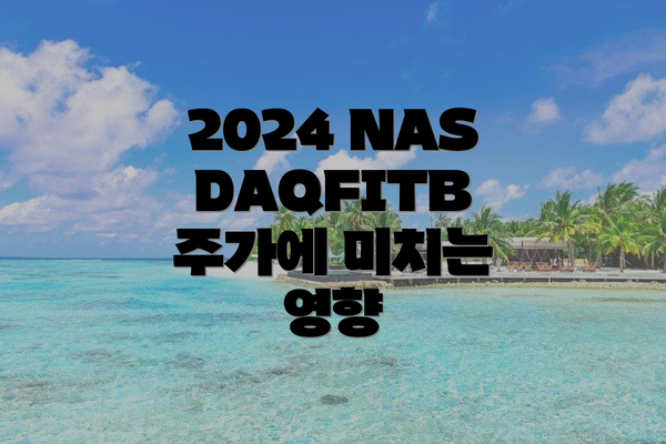 2024 NASDAQFITB 주가에 미치는 영향