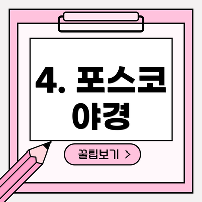 4. 포스코 야경