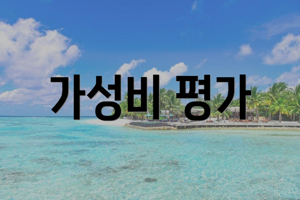 가성비 평가