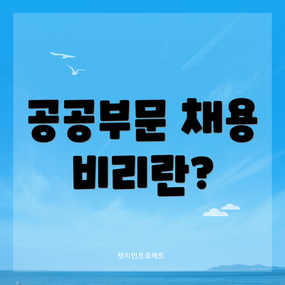 공공부문 채용 비리란?