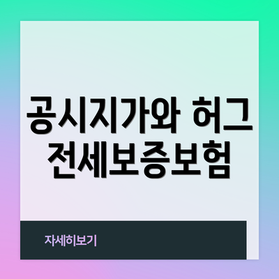 공시지가와 허그 전세보증보험