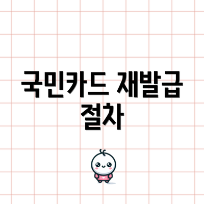 국민카드 재발급 절차