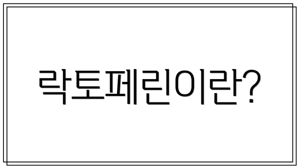 락토페린이란?