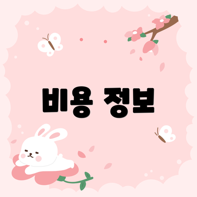 비용 정보