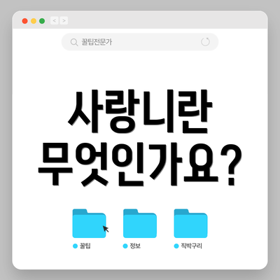 사랑니란 무엇인가요?