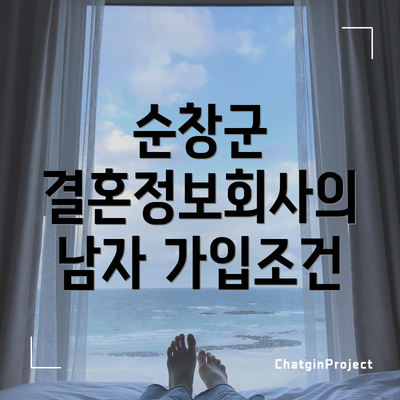 순창군 결혼정보회사의 남자 가입조건