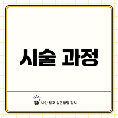 시술 과정