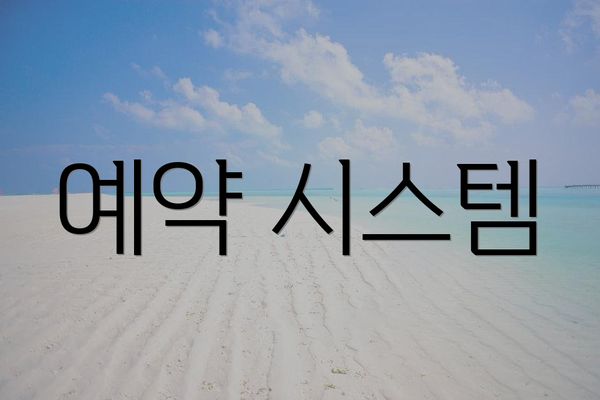 예약 시스템