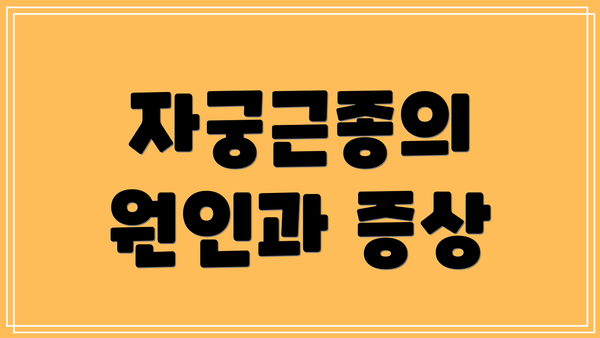 자궁근종의 원인과 증상