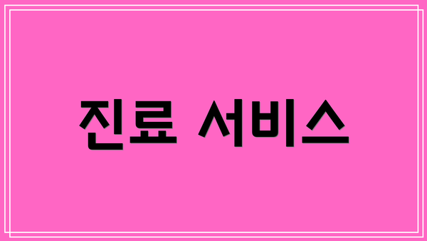 진료 서비스