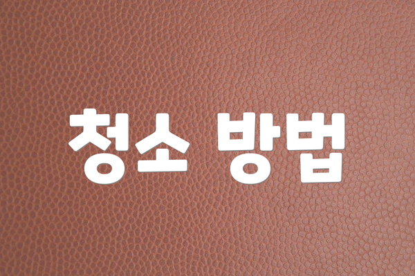 청소 방법