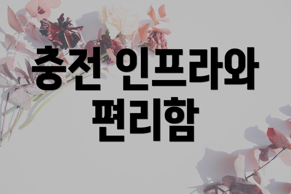 충전 인프라와 편리함