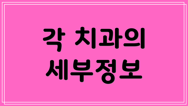 각 치과의 세부정보