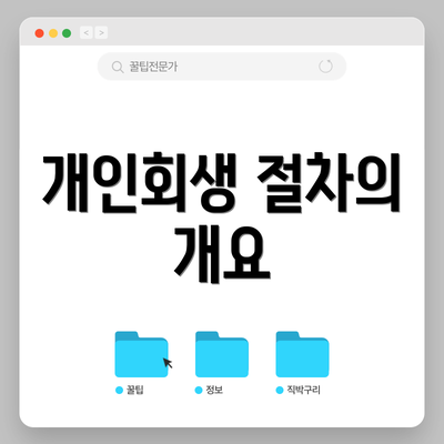 개인회생 절차의 개요