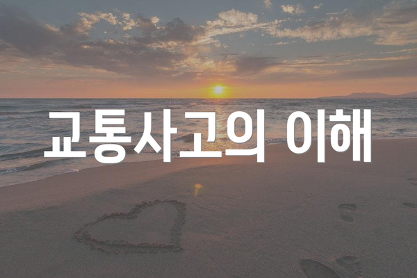교통사고의 이해