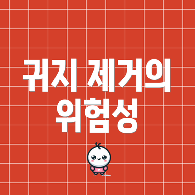 귀지 제거의 위험성