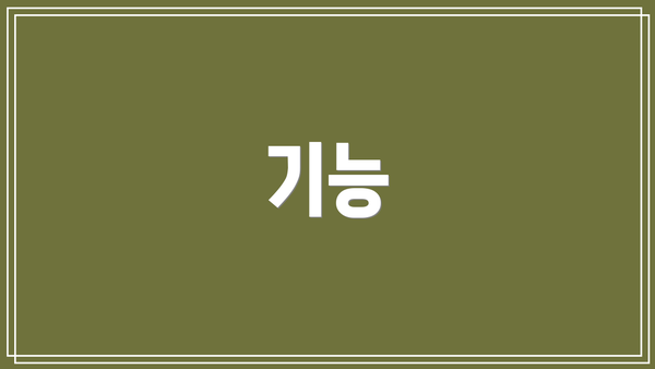 기능