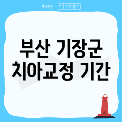 부산 기장군 치아교정 기간