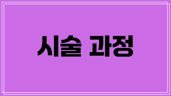 시술 과정