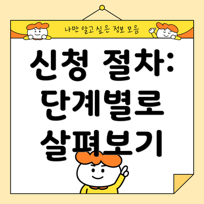 신청 절차: 단계별로 살펴보기