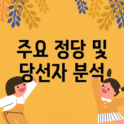 주요 정당 및 당선자 분석