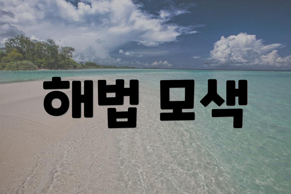 해법 모색
